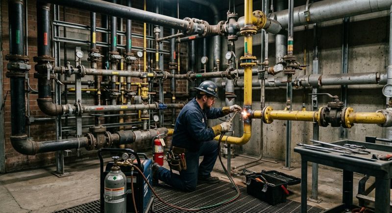 Commercial Gas Piping in Sacramento, CA