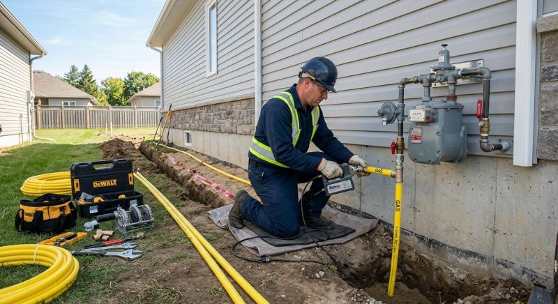 Natural Gas Line Installation in Fredericksburg, VA